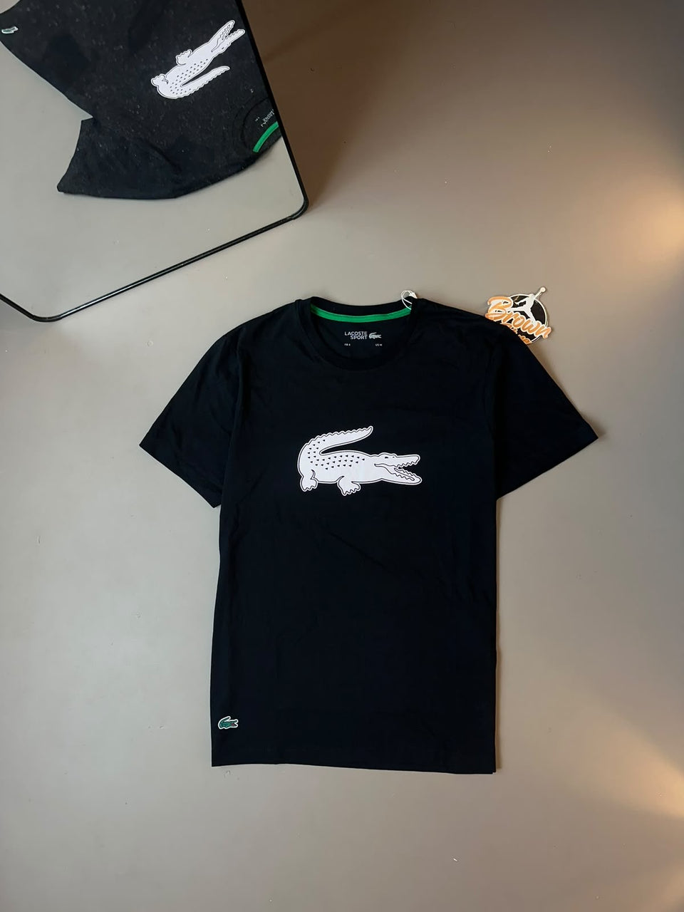CAMISETA LACOSTE SPORT BIG CROC - PRETA