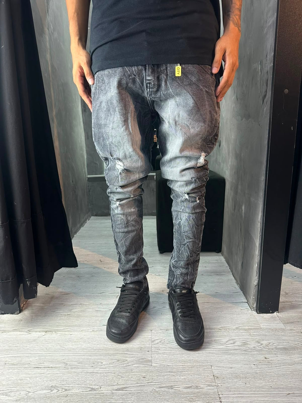 CALÇA JOGADOR CITY - CINZA RASGO