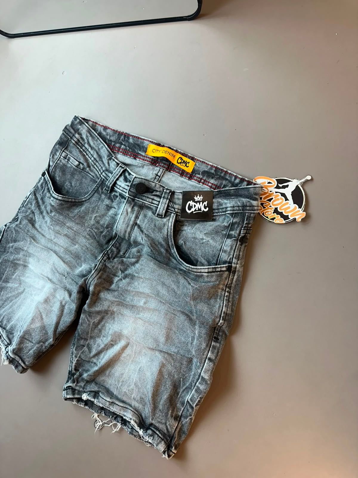 BERMA JOGADOR JEANS - CINZA