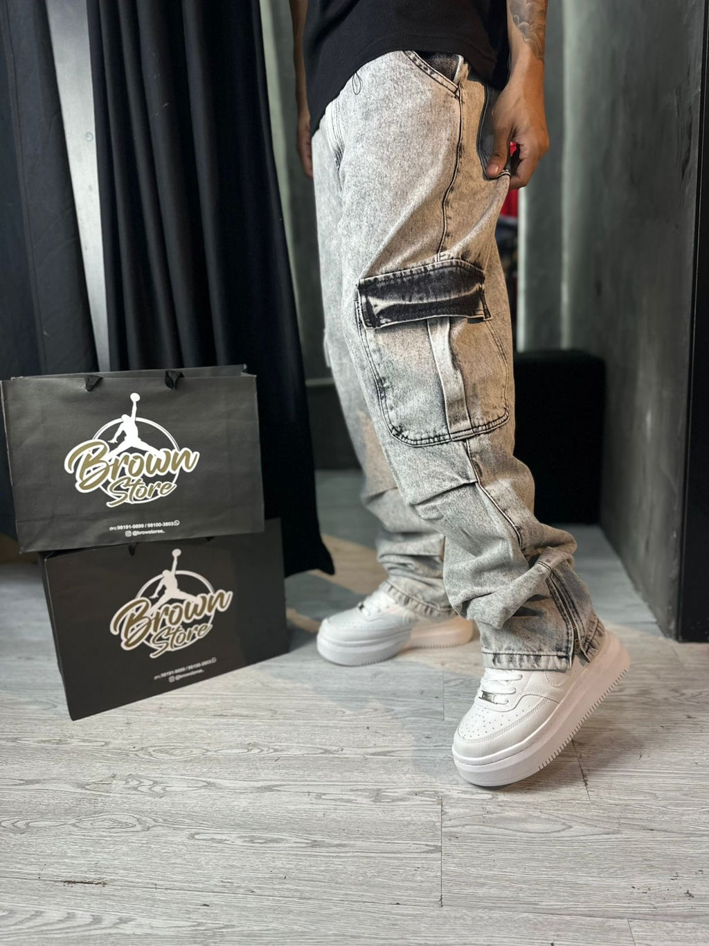 CALÇA CARGO OVER CITY