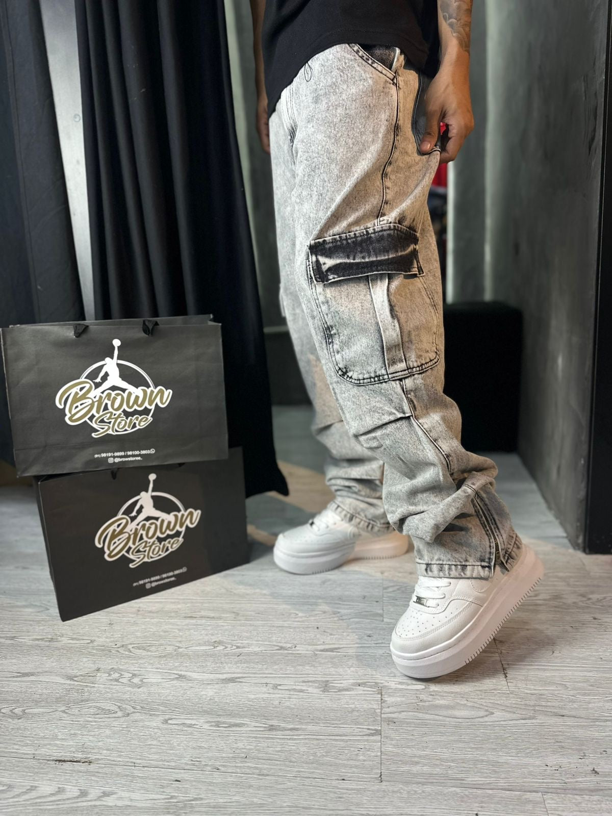 CALÇA CARGO OVER CITY