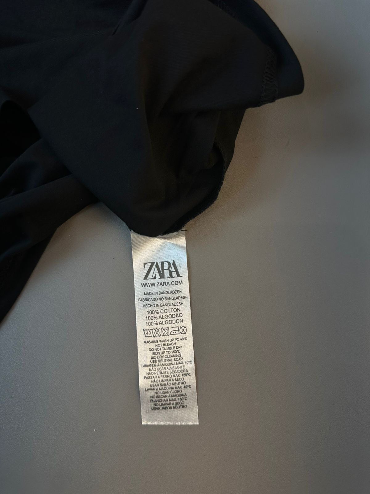 CAMISETA ZARA MALHA CHINESA