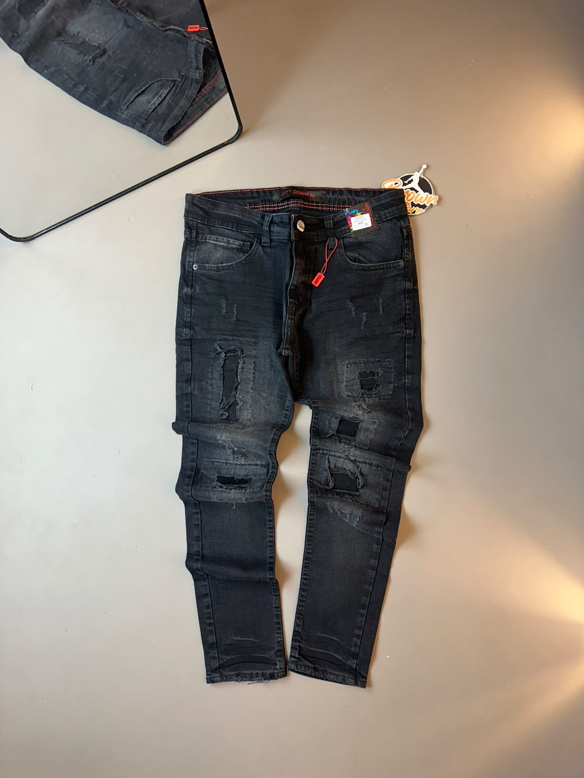 CALÇA JOGADOR CITY QUADRADO CINZA ESCURA